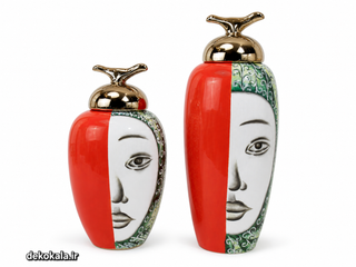 بانکه دکوراتیو طرح چهره سرامیکی